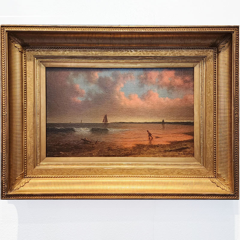coastal scene by MJ Heade, circa 1867